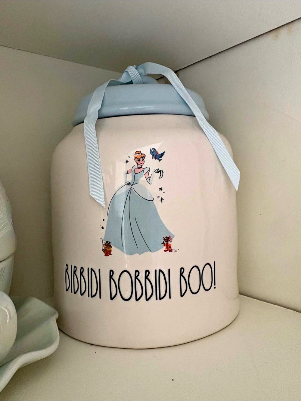 Rae Dunn 'Bibbidi Bobbidi Boo' Ceramic Canister and Princess Mug- NWOT